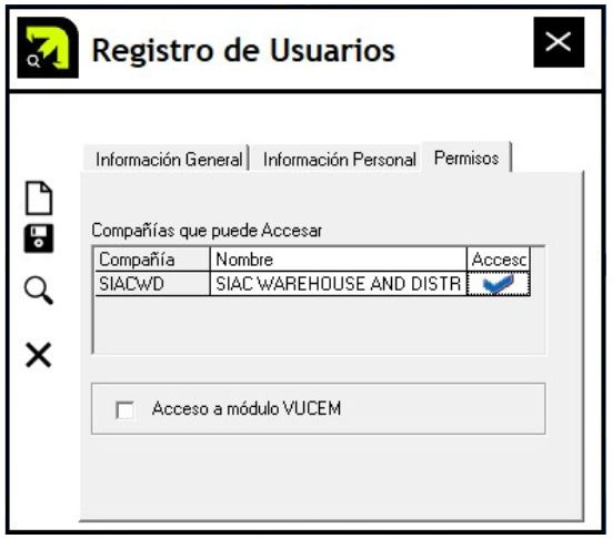 Registro de Usuarios Accesos